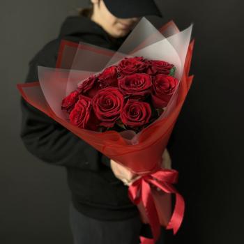 Букеты из красных роз 40 см (Эквадор) код товара  190568