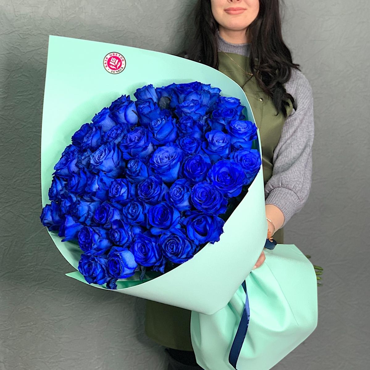 Букеты из синих роз (Эквадор) [Артикул: 190900]