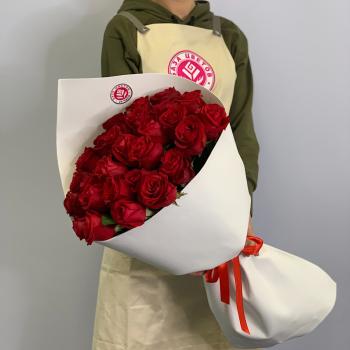 Букеты из красных роз 50 см (Эквадор) код товара - 830