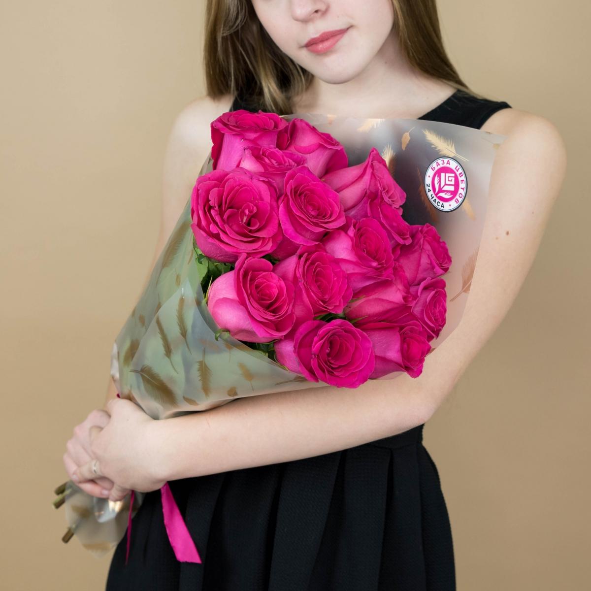 Букет из розовых роз 15 шт 40 см (Эквадор) articul - 88976