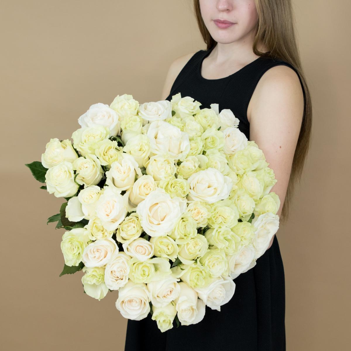 Букет из белых роз 101 шт 40 см (Эквадор) код товара  92130