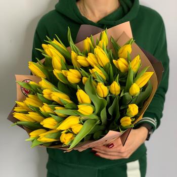 Тюльпаны желтые 51 шт №: 140768